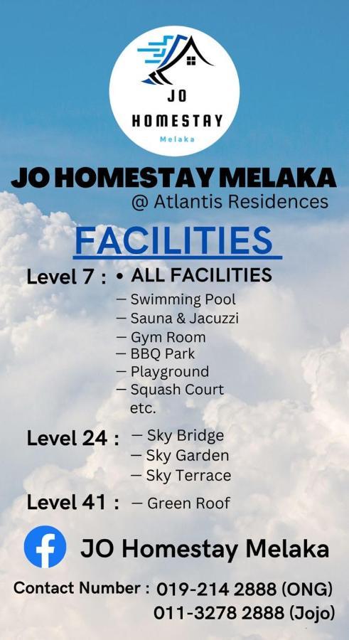 Atlantis Residences Melaka With 10-20 Pax L 3Km Jonker Dış mekan fotoğraf